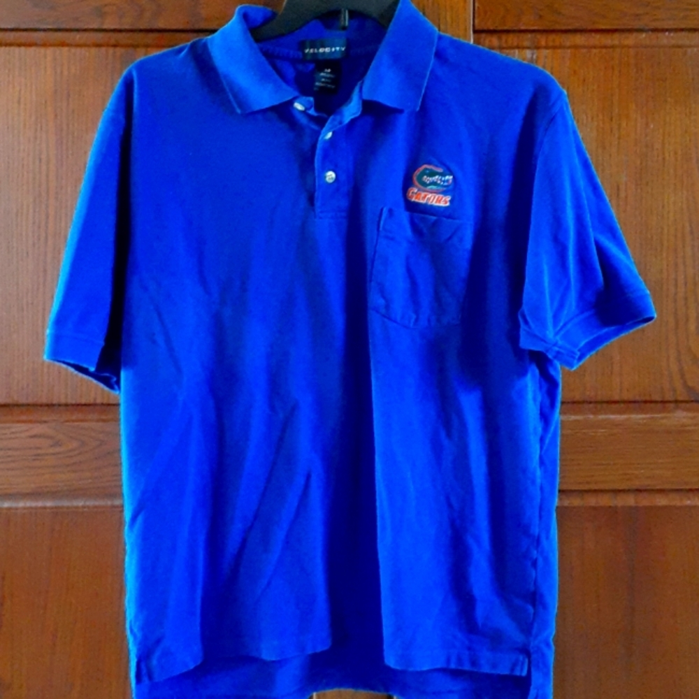 Velocity Florida Gators Men LG Blue Polo
